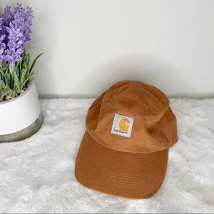 Carhartt Tan Brown Canvas with Patch Logo Baseball Cap Hat